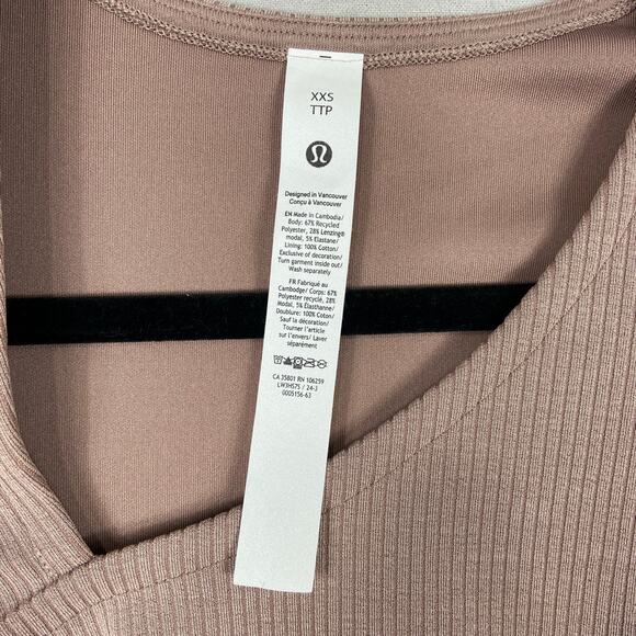 Lululemon Softstreme Asymmetrical Crop Long Sleeves Top XXS - Picture 3 of 7